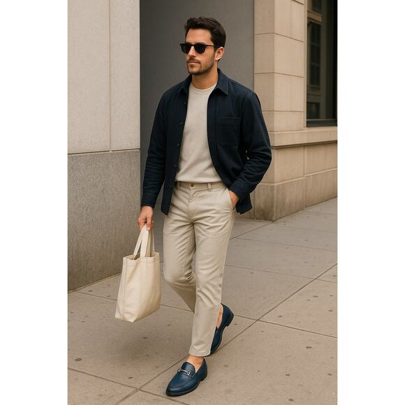 Ferragamo Navy Leather Gancini Loafers – NWOT, Gunmetal Bit, Italian Classic - Picture 3 of 16